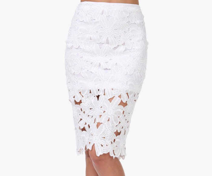 Белая юбка-карандаш: что модно в этом сезоне - 2