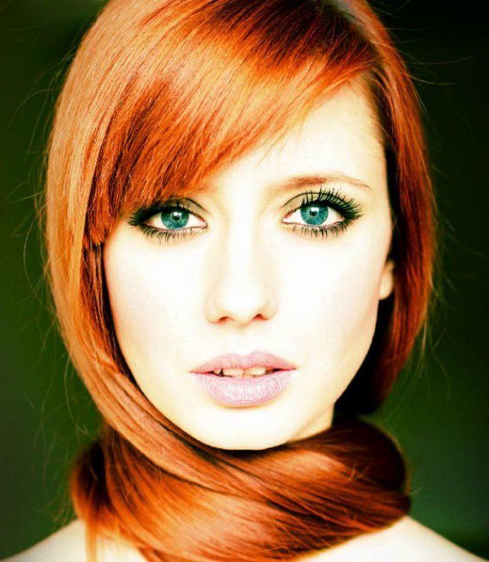 Советы по макияжу для зеленых и голубых глаз и рыжих волос