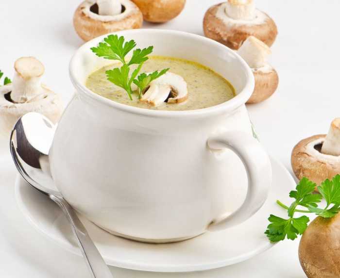 Рецепты супа пюре из шампиньонов со сливками